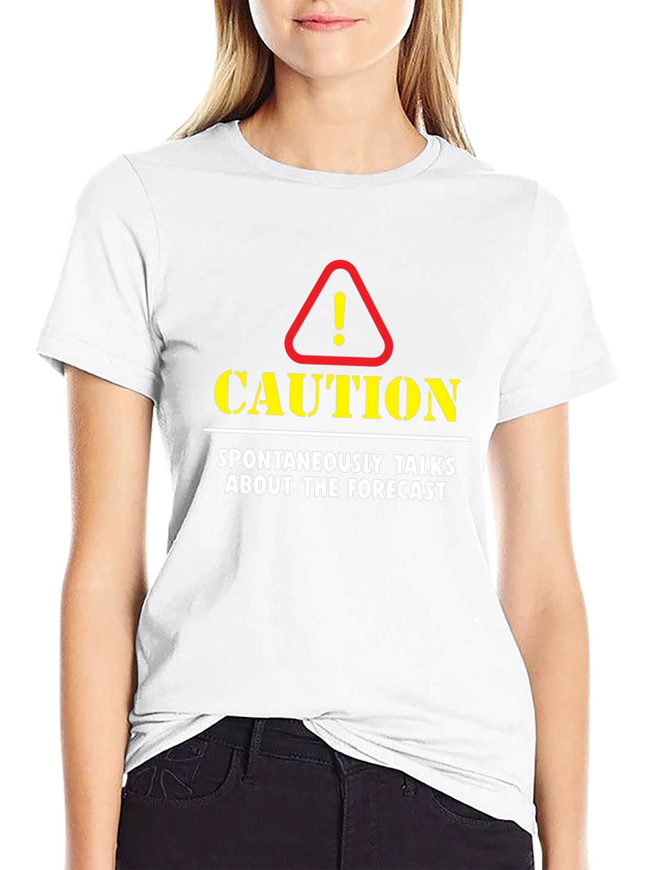 Caution: Spontaneously Talks About The Forecast T-Shirt