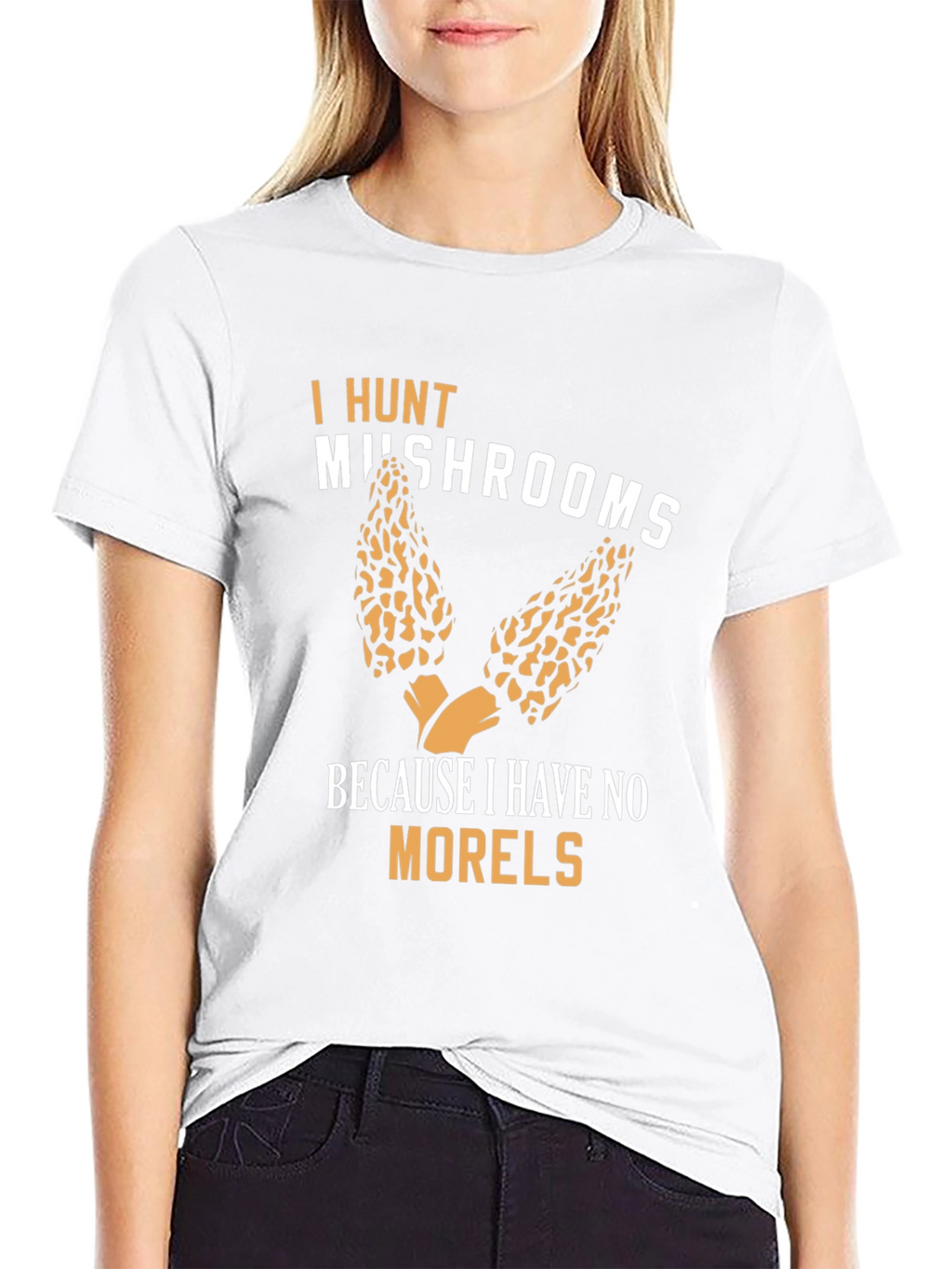 Mushroom Hunter Graphic Tee - No Morels Funny