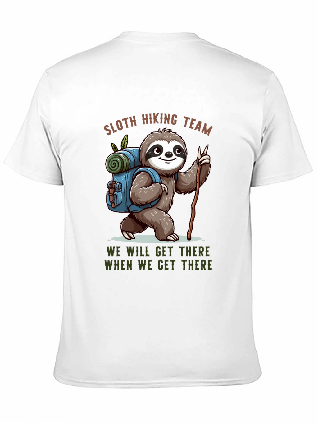Sloth Hiking Team Black T-Shirt