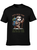 Sloth Hiking Team Black T-Shirt