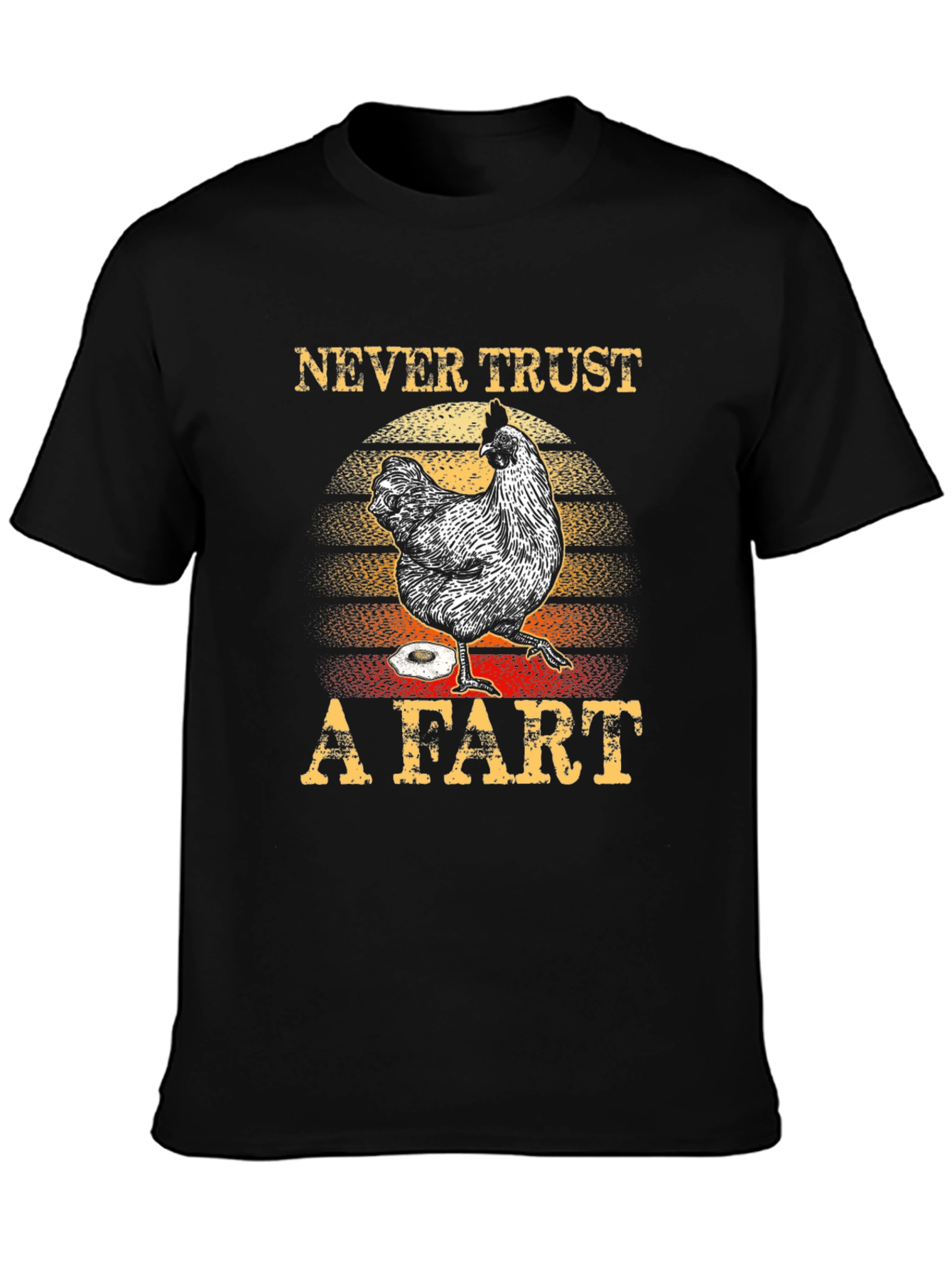 Funny Chicken Fart Graphic T-Shirt
