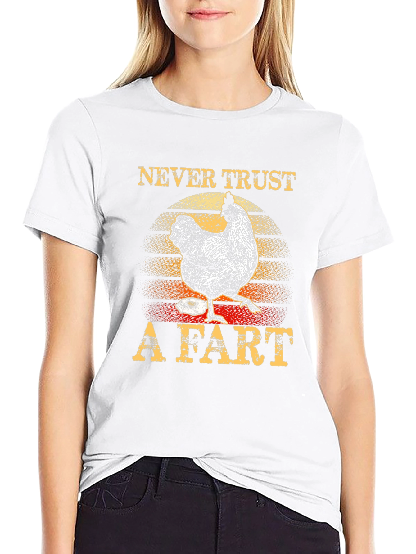 Funny Chicken Fart Graphic T-Shirt