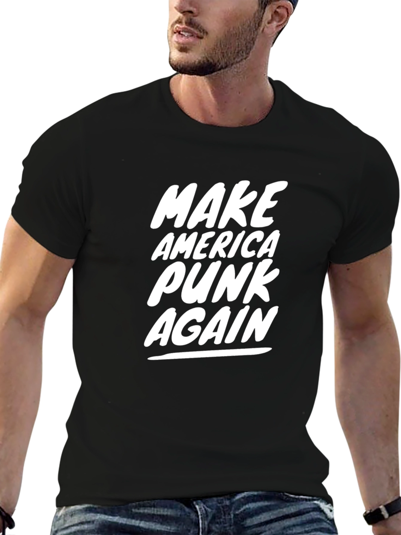 Make America Punk Again Graphic Tee - Black