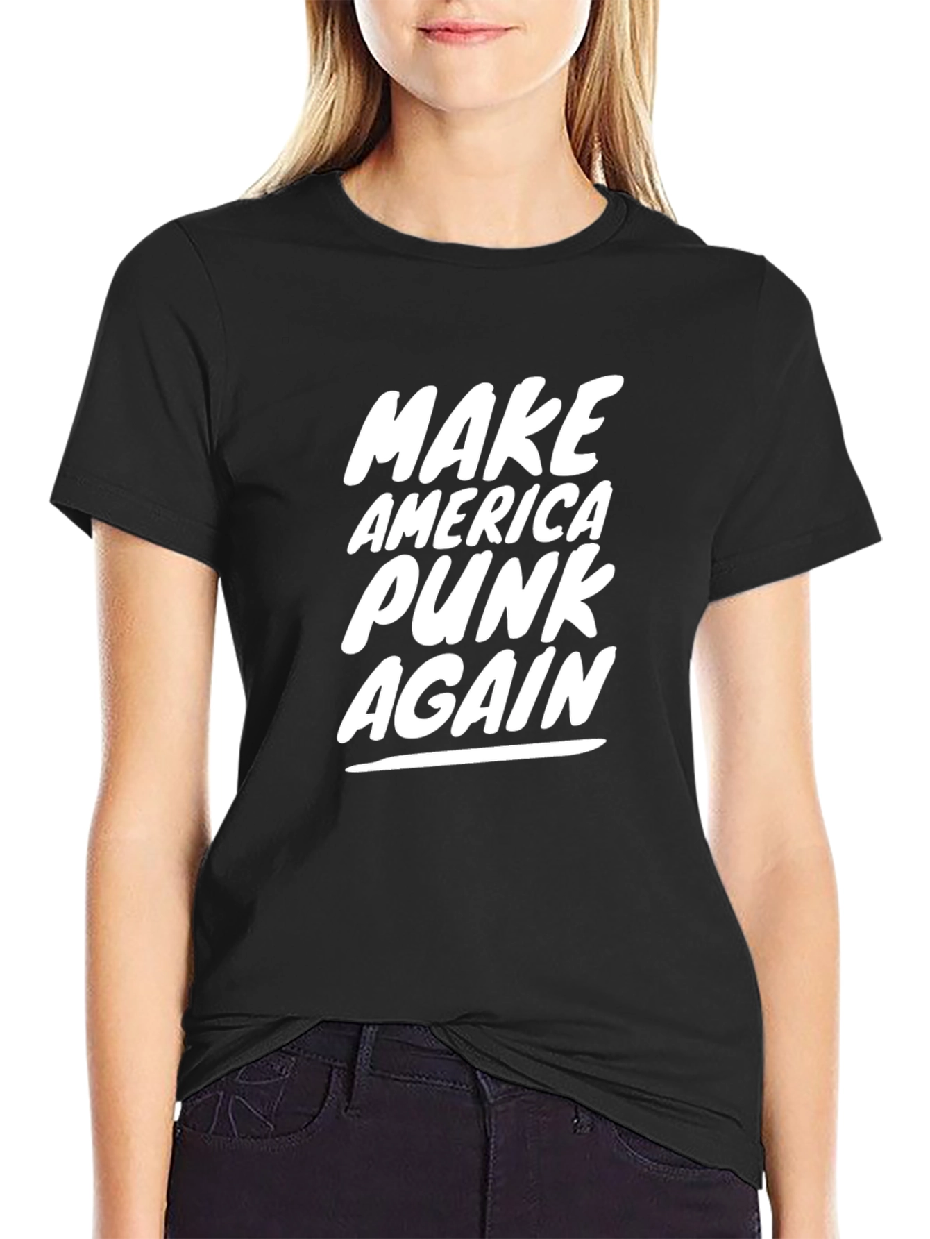 Make America Punk Again Graphic Tee - Black