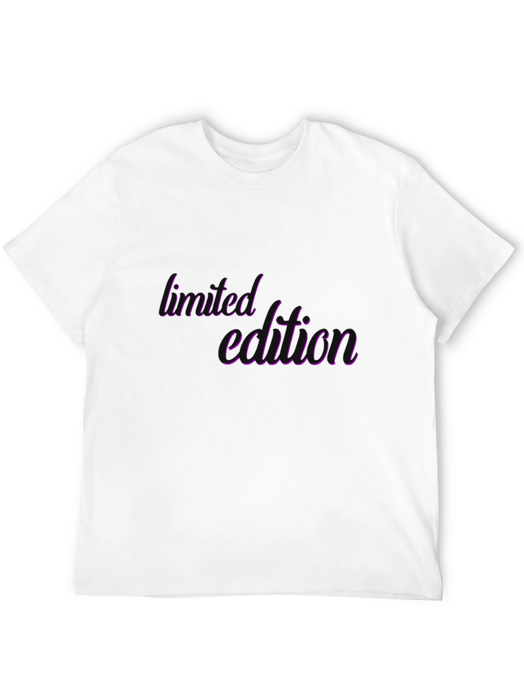 Limited Edition Purple Script Black T-Shirt