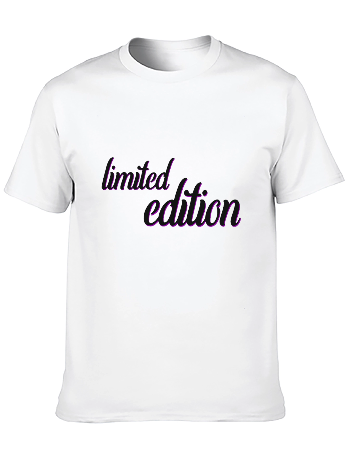 Limited Edition Purple Script Black T-Shirt