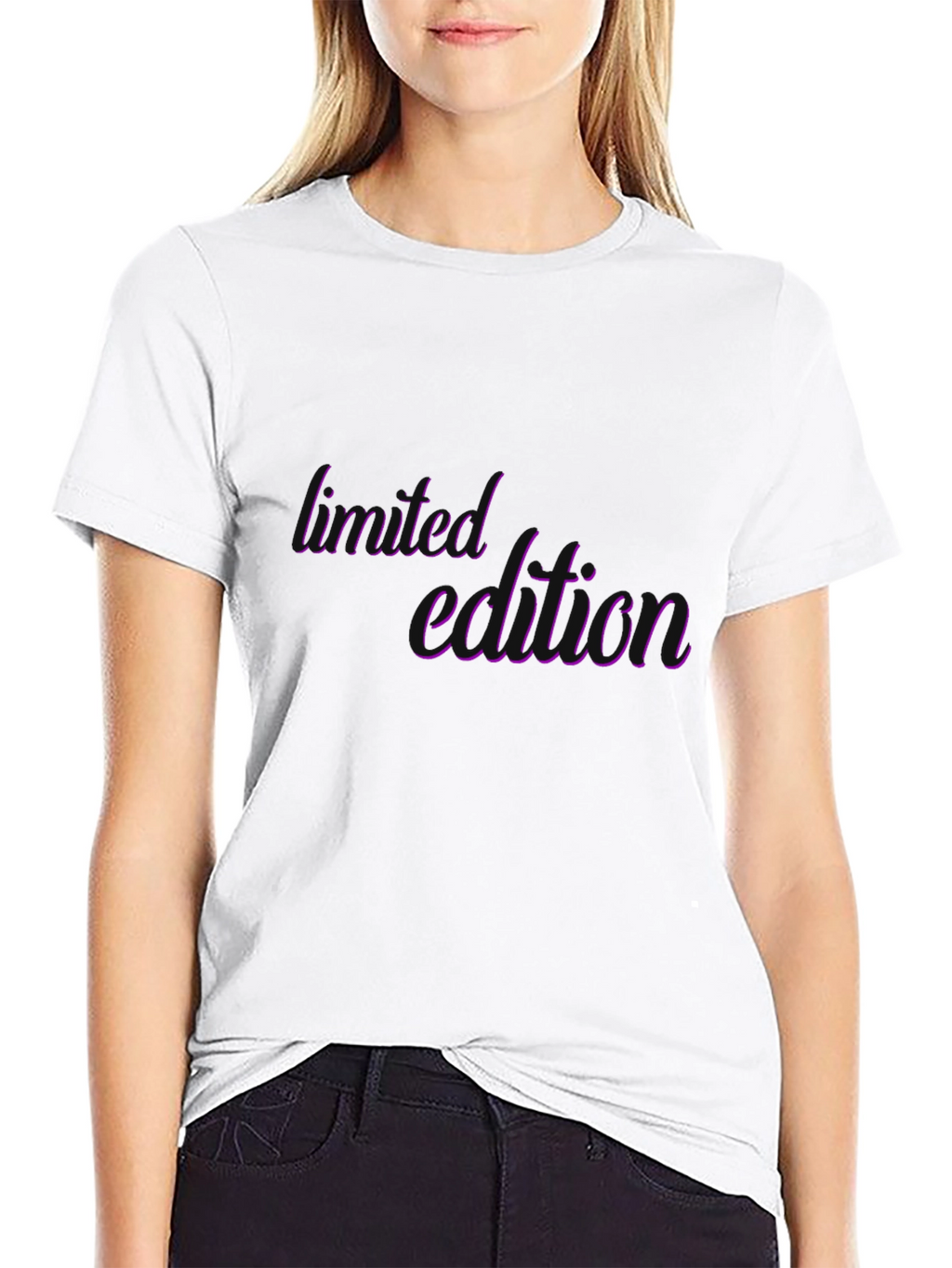 Limited Edition Purple Script Black T-Shirt