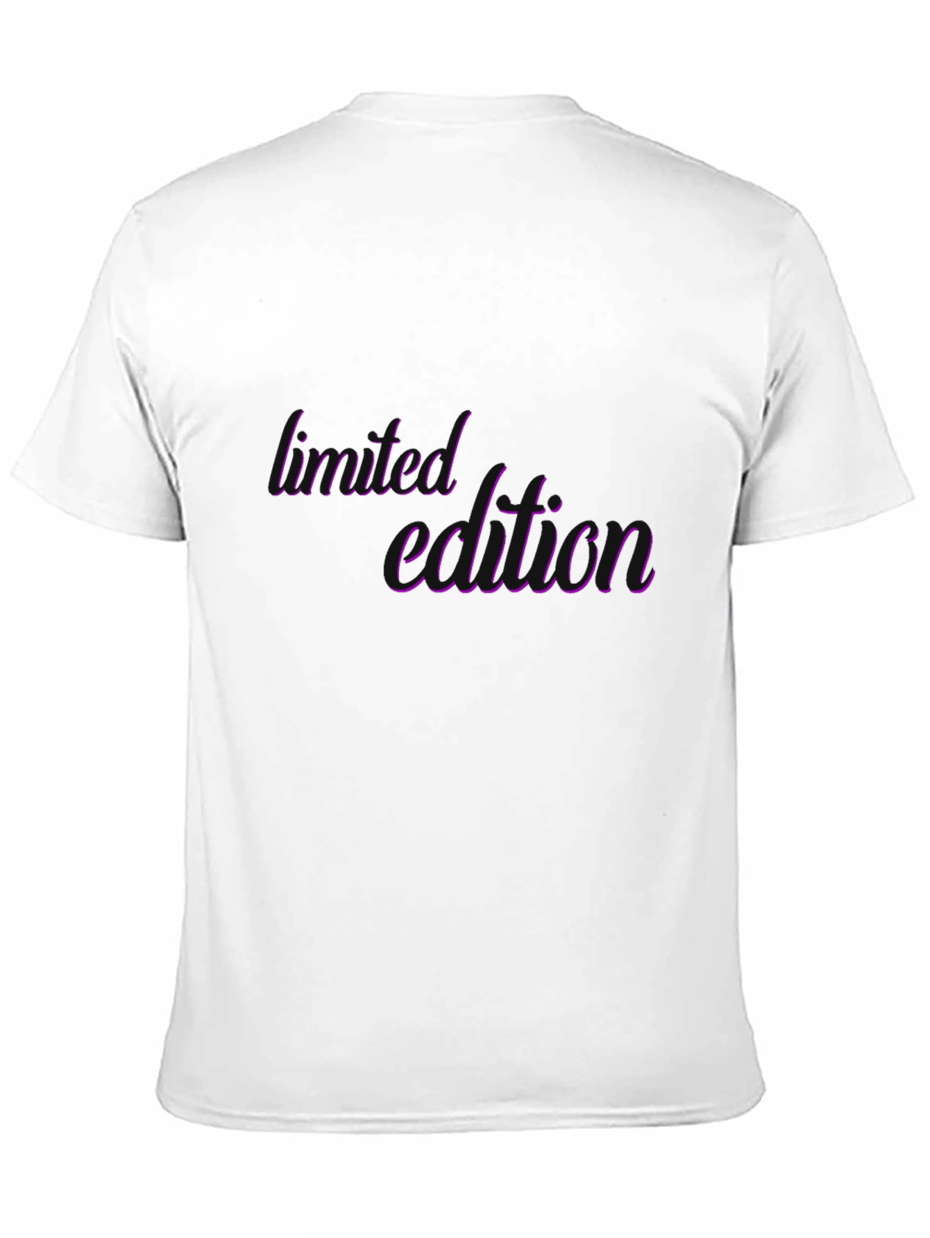 Limited Edition Purple Script Black T-Shirt