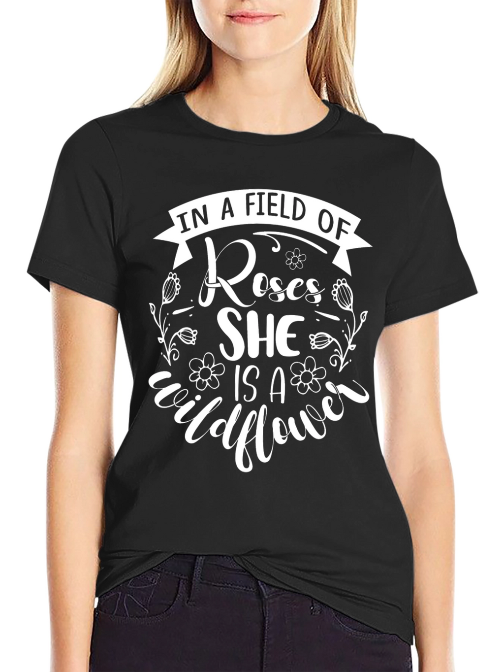 Wildflower Graphic T-Shirt - Floral Design
