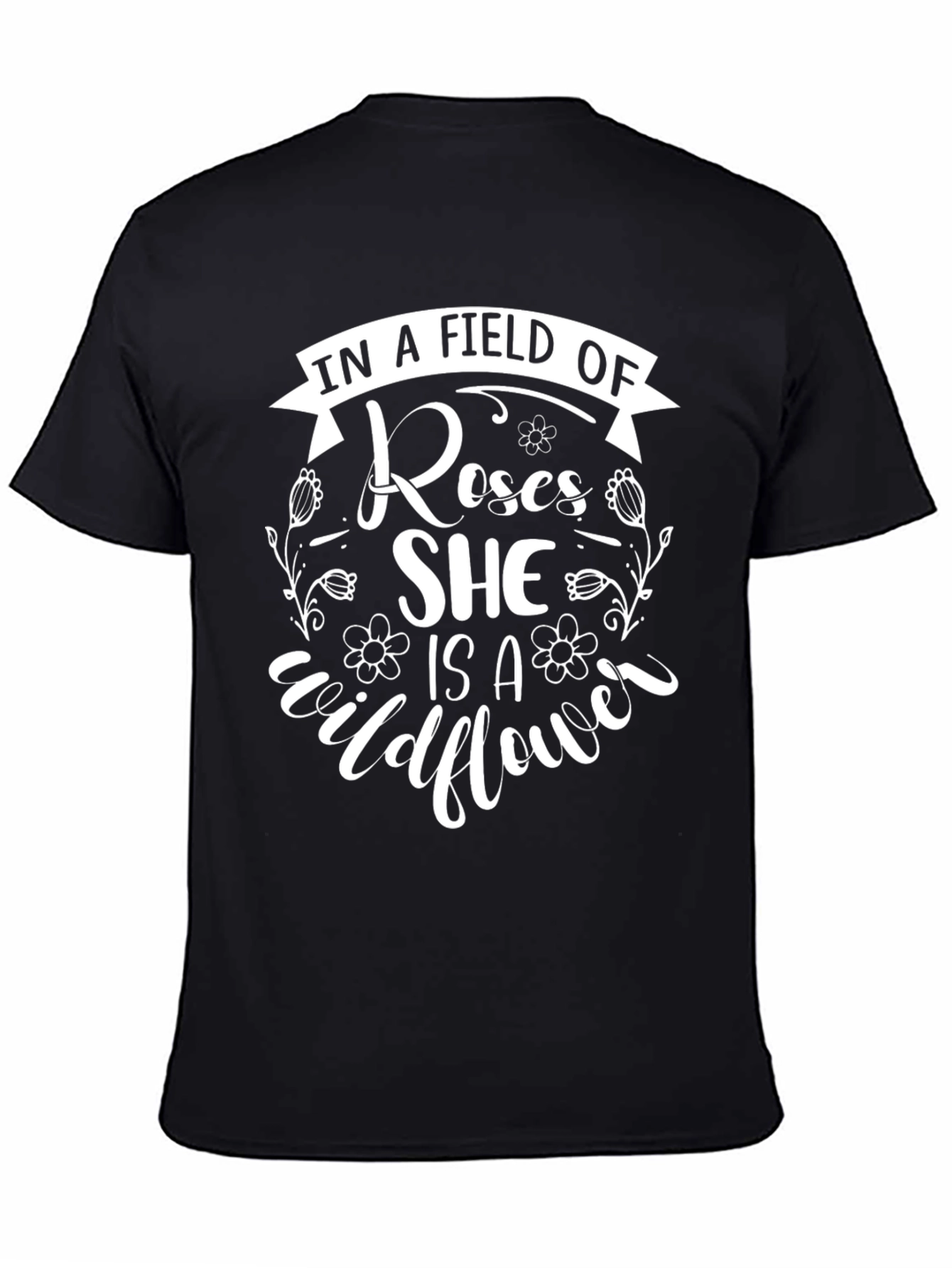 Wildflower Graphic T-Shirt - Floral Design