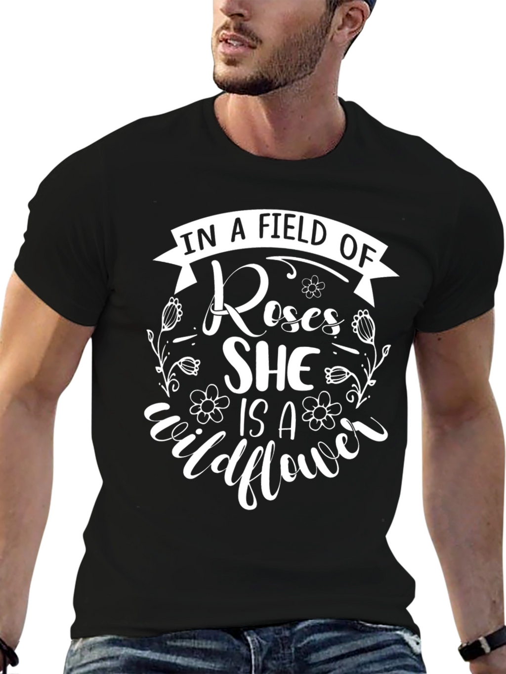 Wildflower Graphic T-Shirt - Floral Design