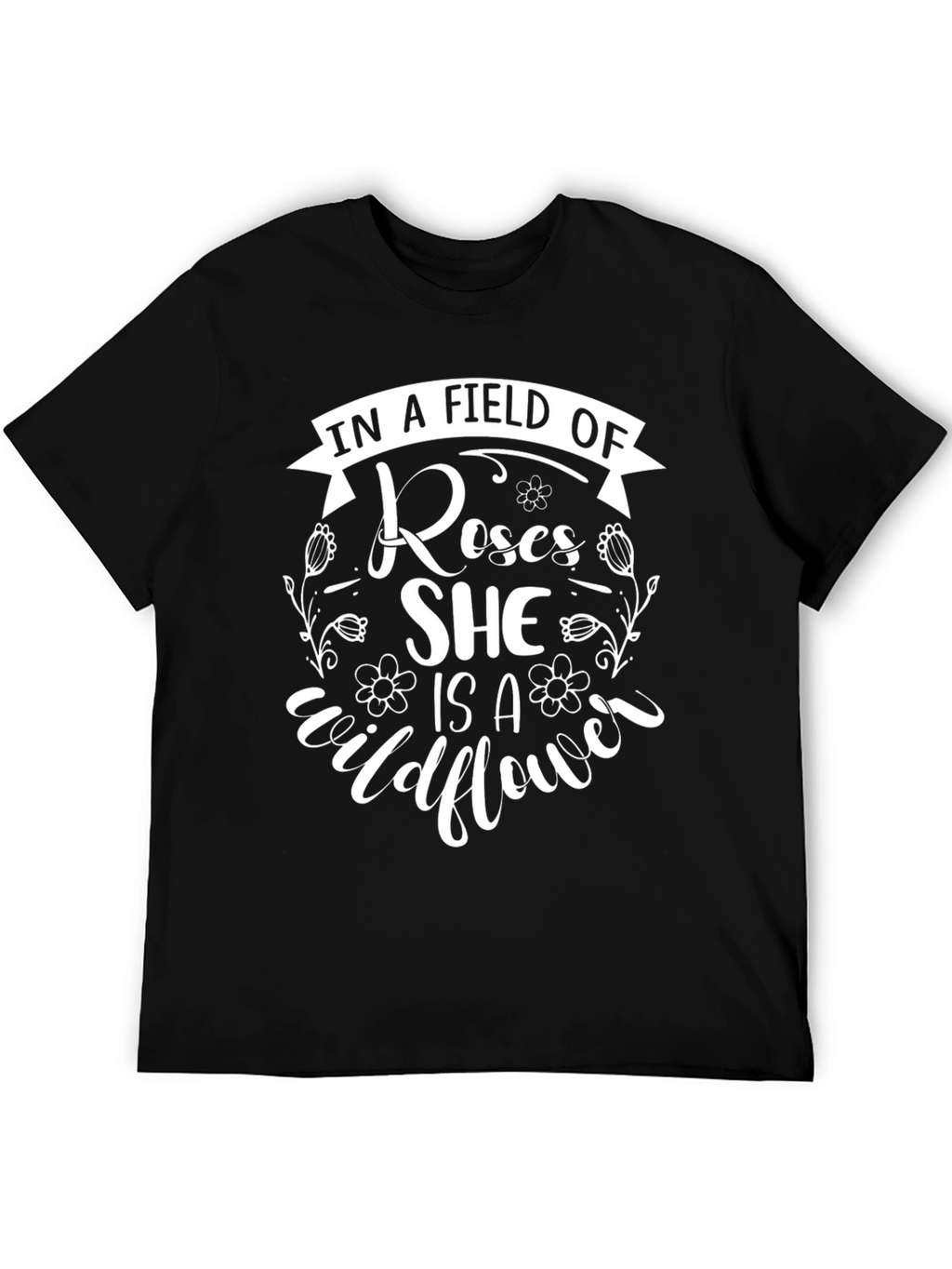 Wildflower Graphic T-Shirt - Floral Design