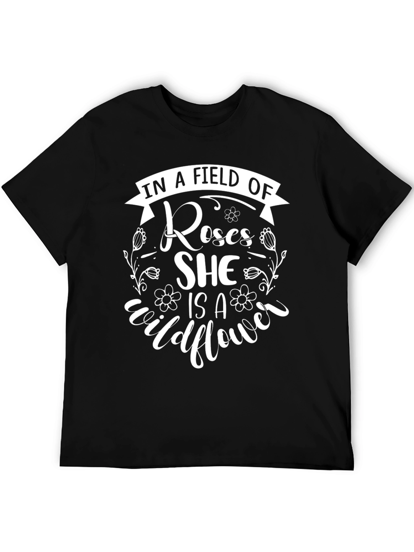 Wildflower Graphic T-Shirt - Floral Design