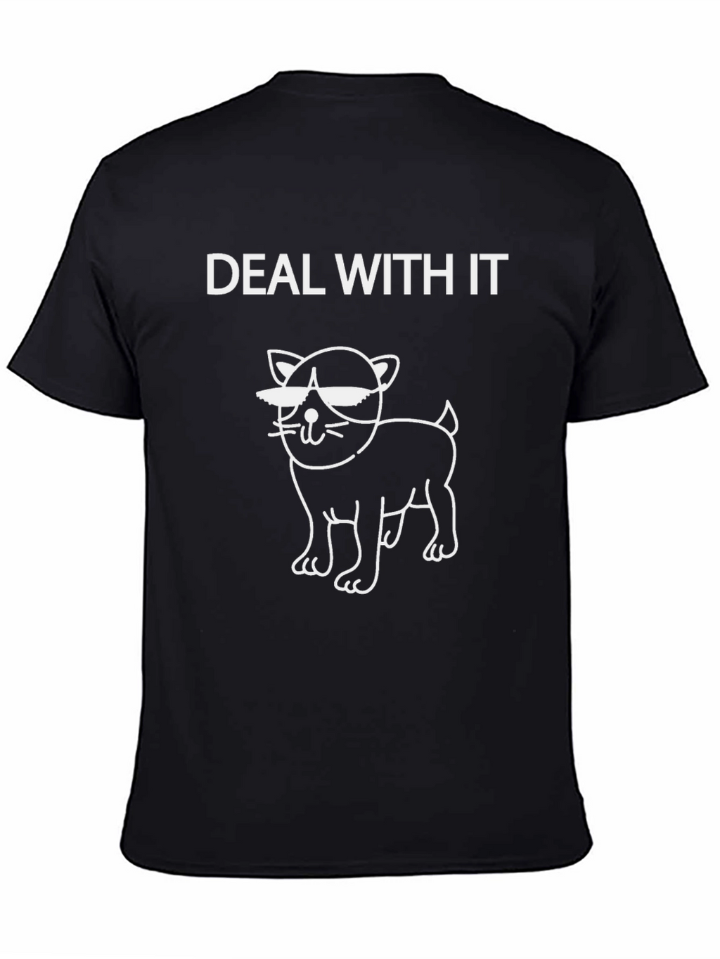 Deal With It Cat T-Shirt - Funny Graphic Tee