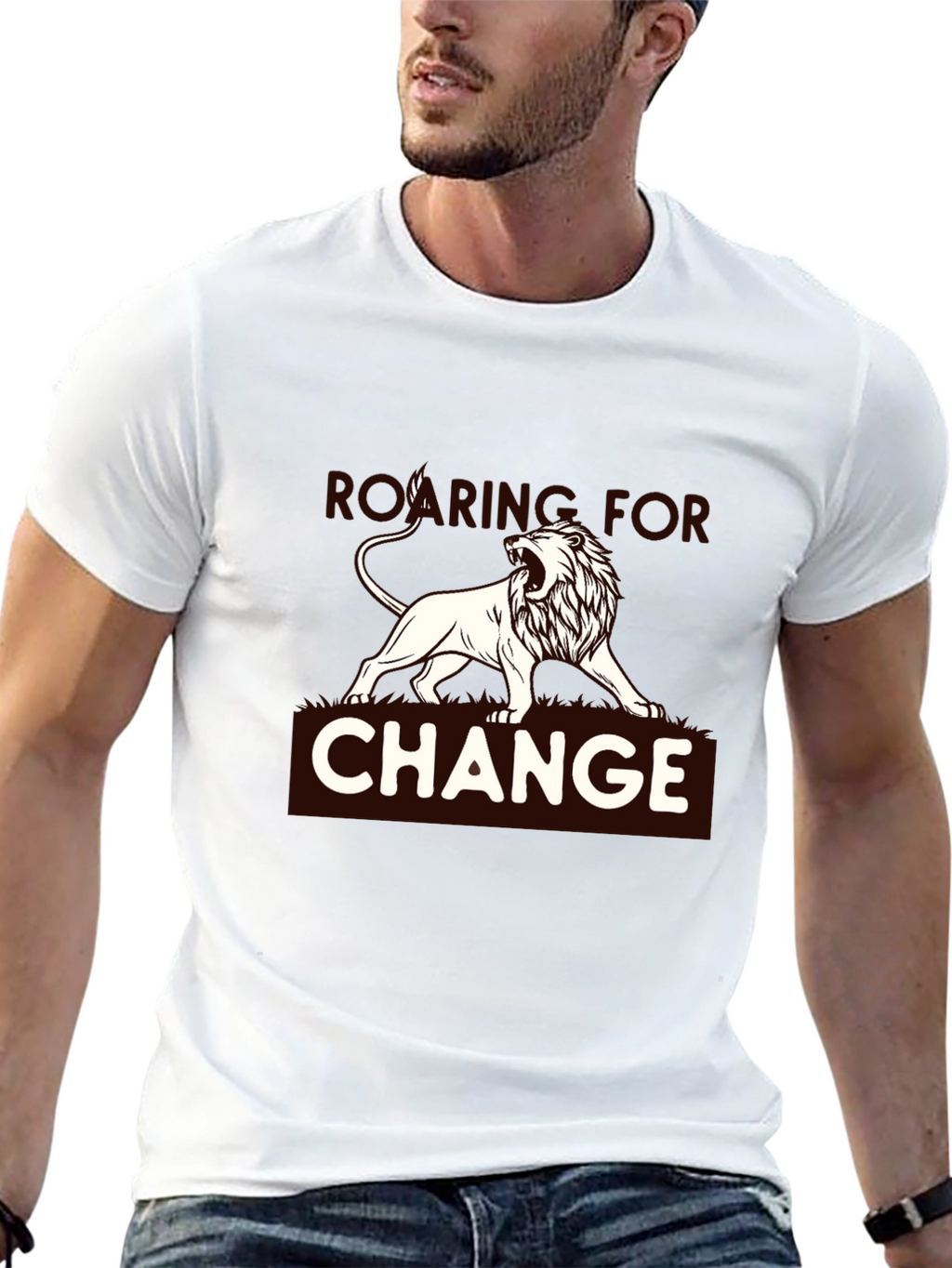 Roaring for Change Graphic Tee - Black