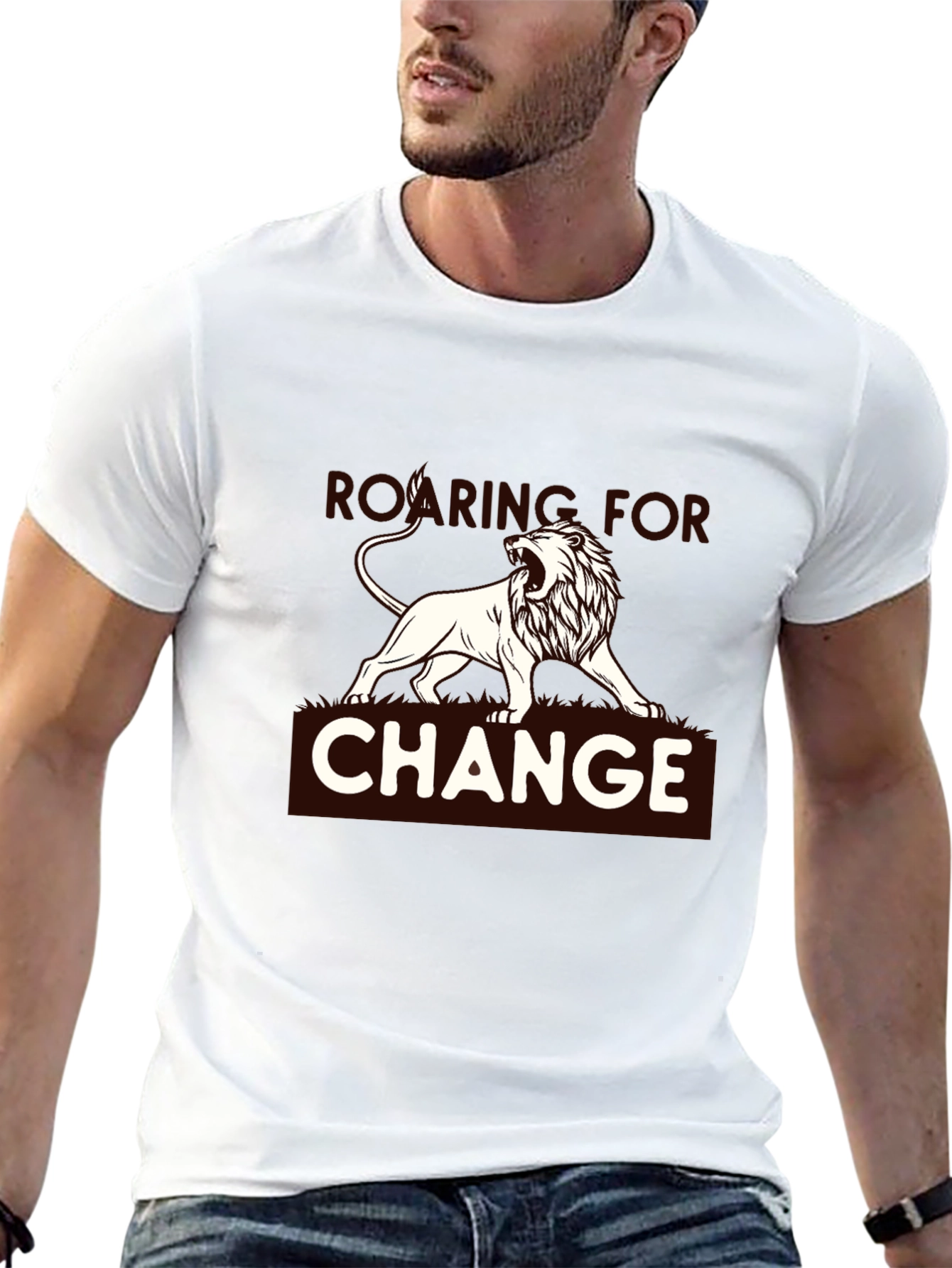 Roaring for Change Graphic Tee - Black