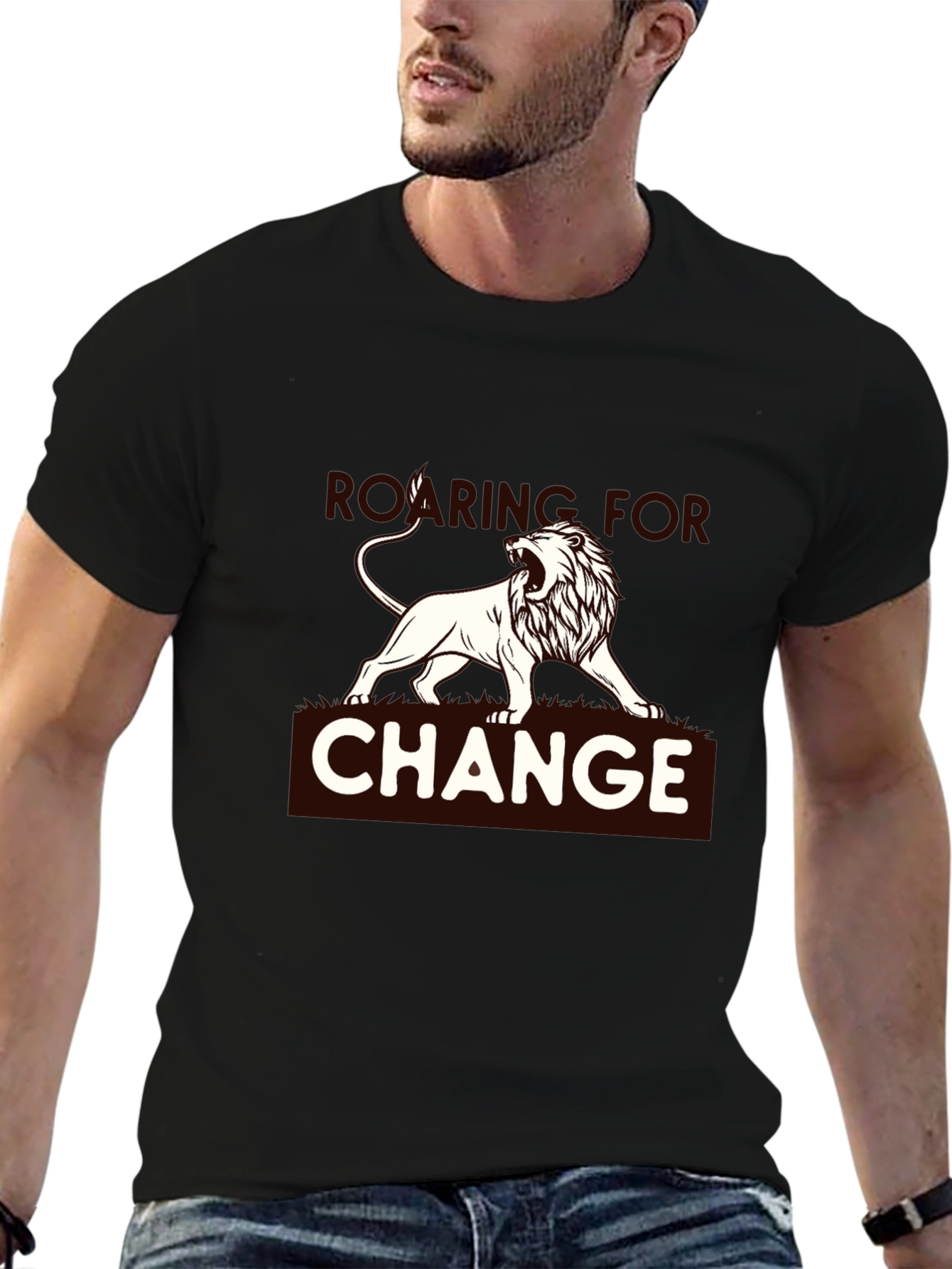 Roaring for Change Graphic Tee - Black