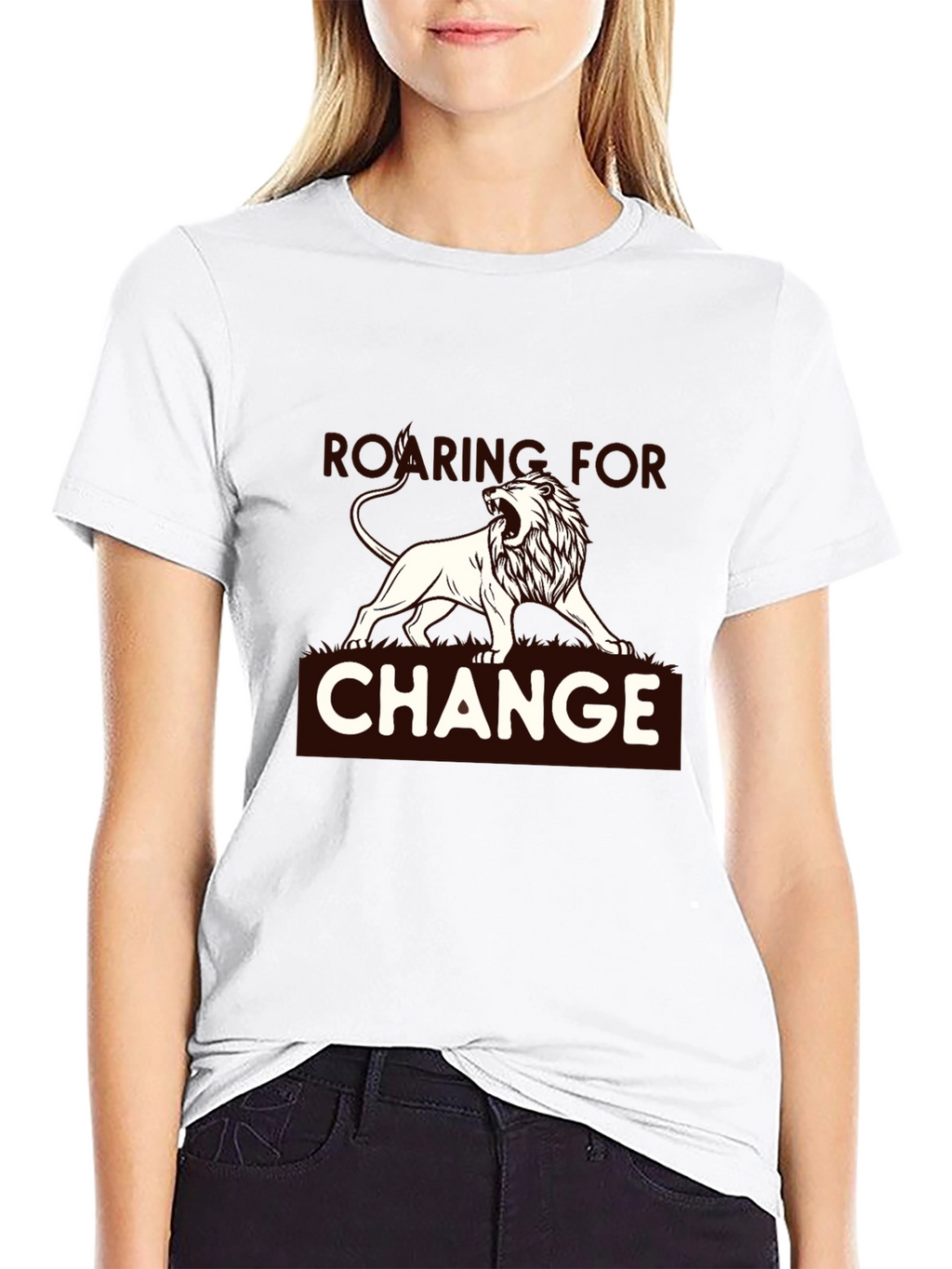Roaring for Change Graphic Tee - Black