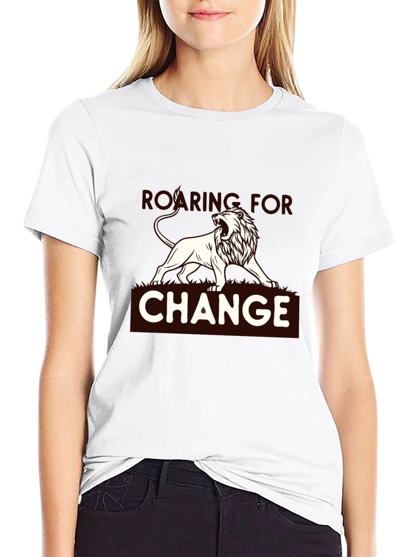 Roaring for Change Graphic Tee - Black