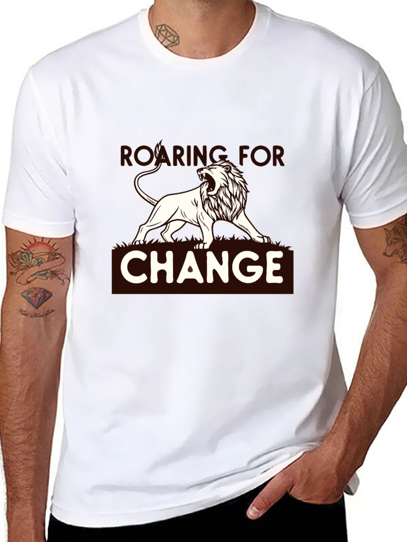 Roaring for Change Graphic Tee - Black