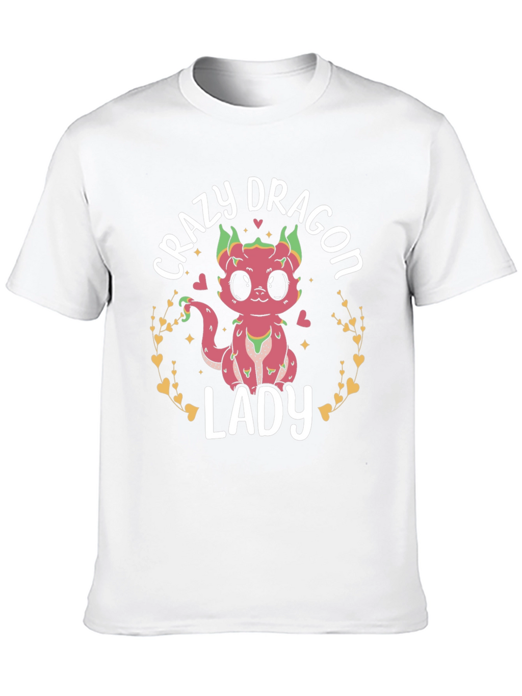 Crazy Dragon Lady T-Shirt Cute Graphic Tee