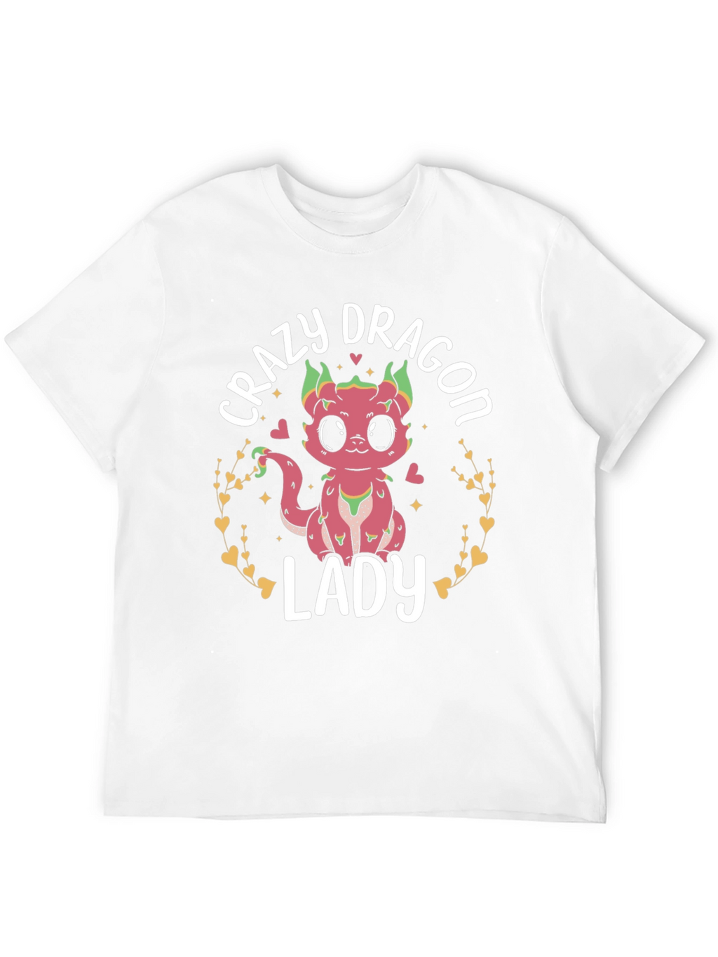 Crazy Dragon Lady T-Shirt Cute Graphic Tee