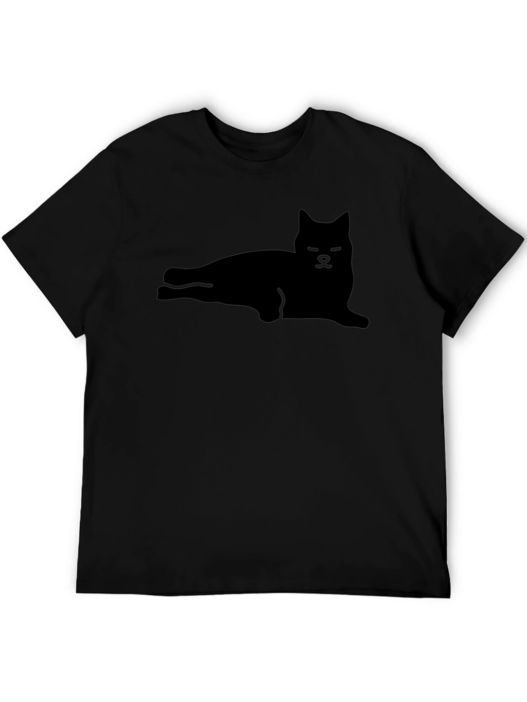 Cool Cat Silhouette Black T-Shirt