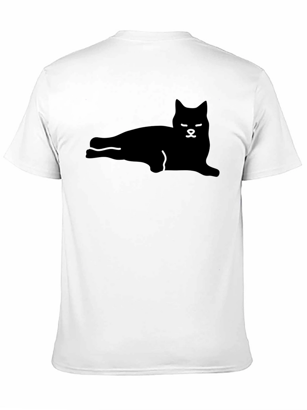 Cool Cat Silhouette Black T-Shirt