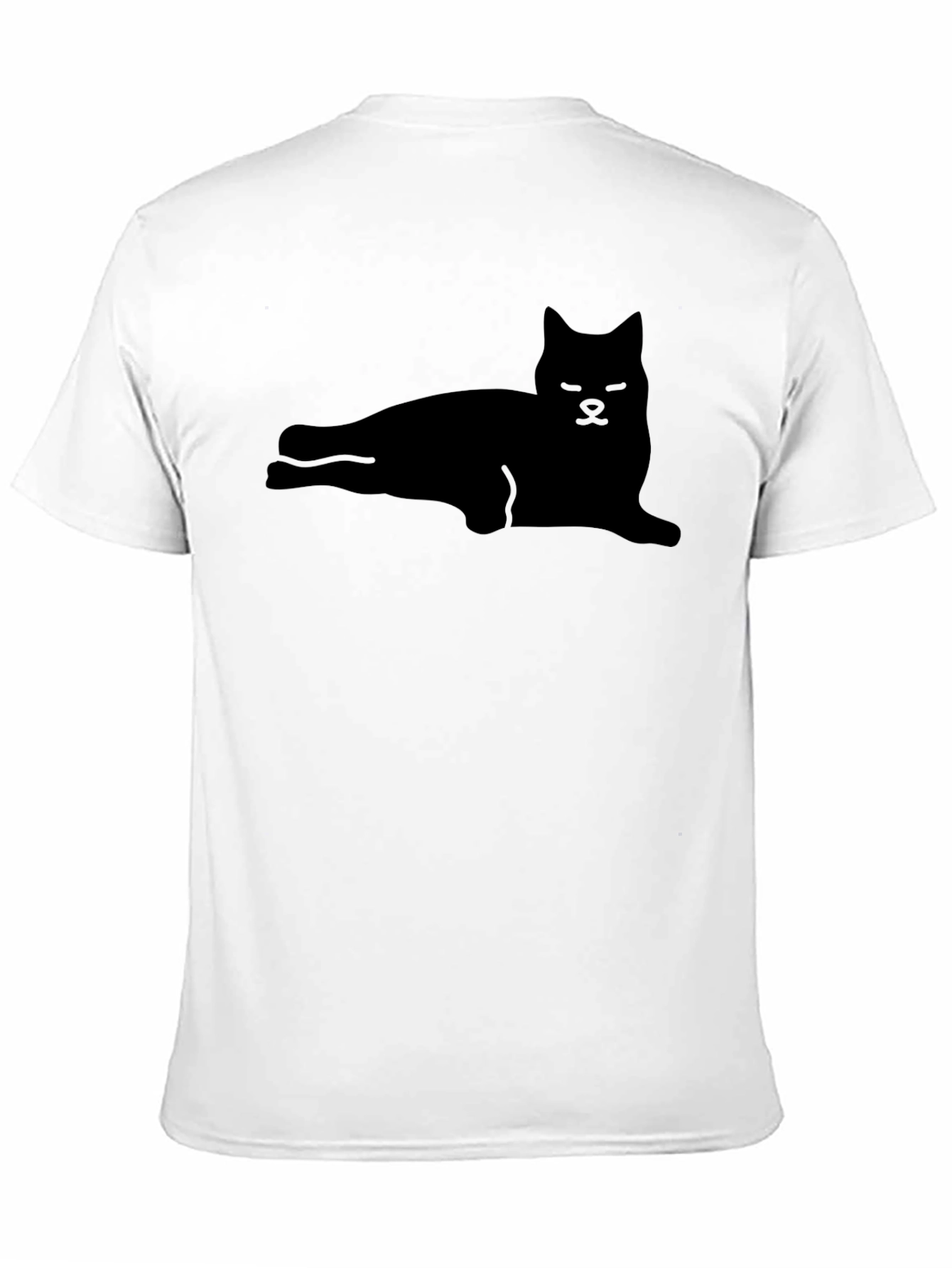 Cool Cat Silhouette Black T-Shirt