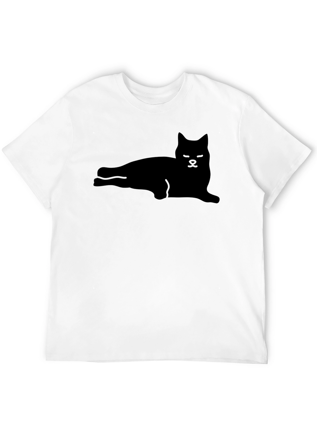 Cool Cat Silhouette Black T-Shirt