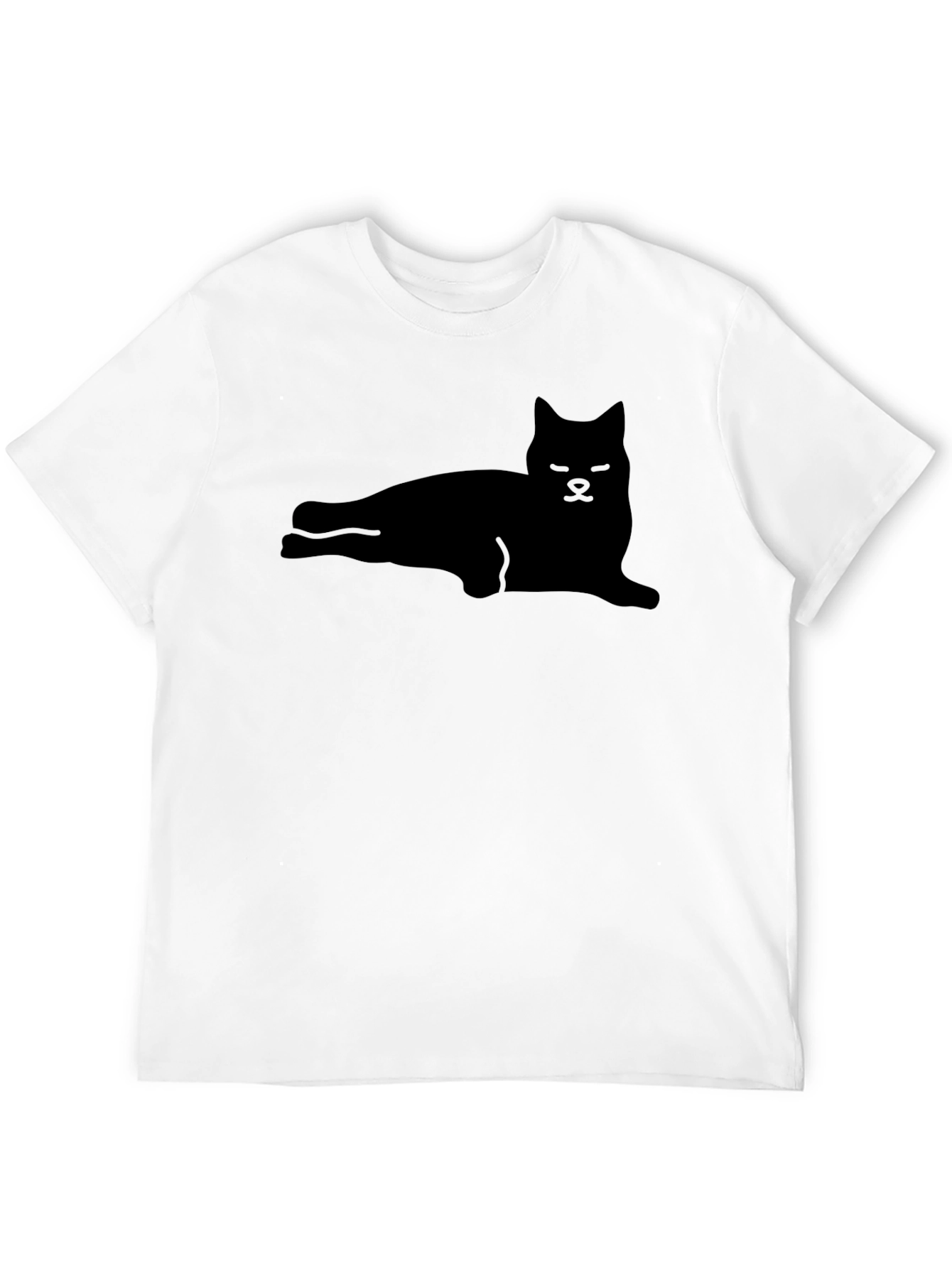 Cool Cat Silhouette Black T-Shirt
