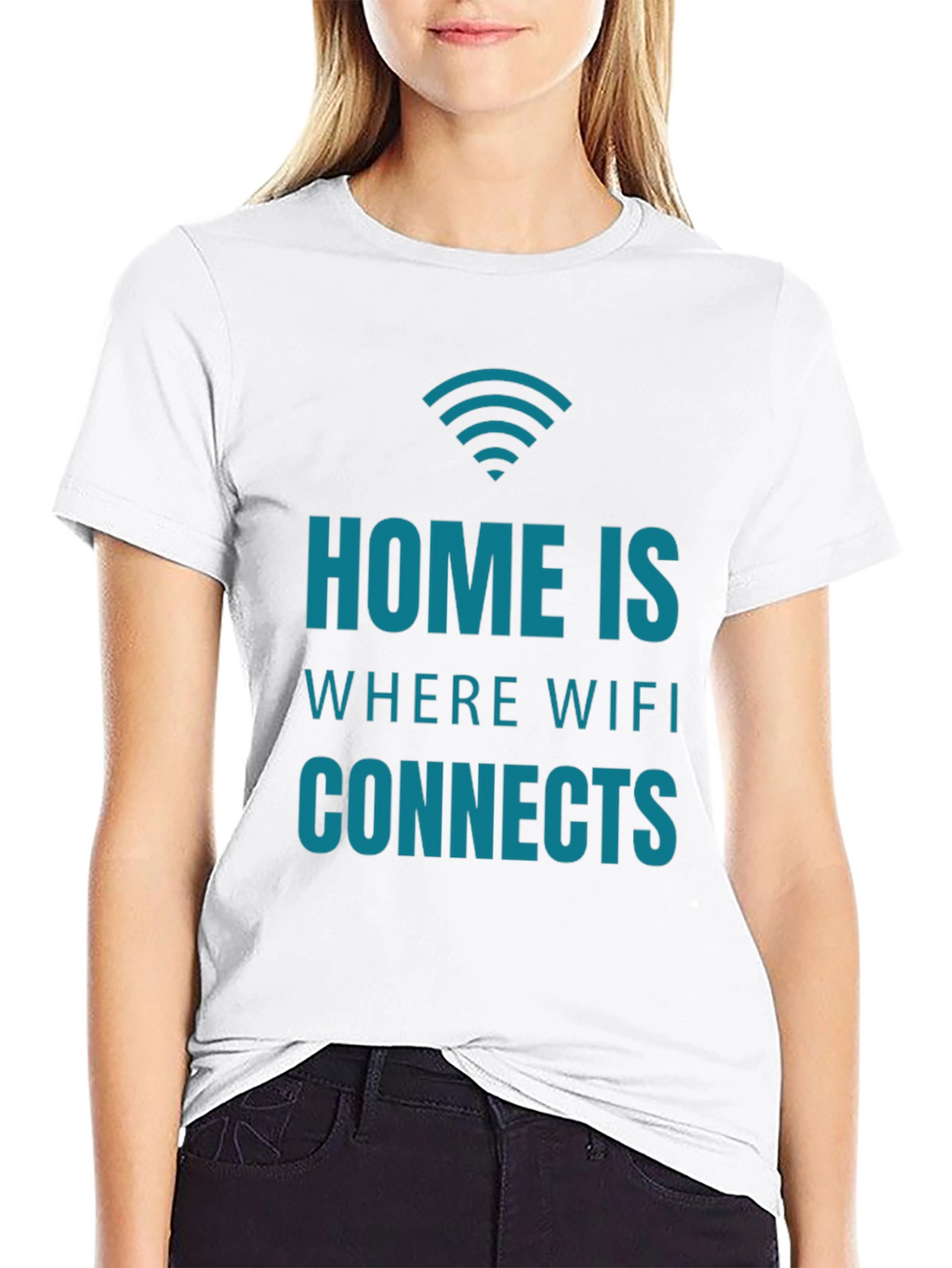 Home is Where the WiFi Connects T-Shirt