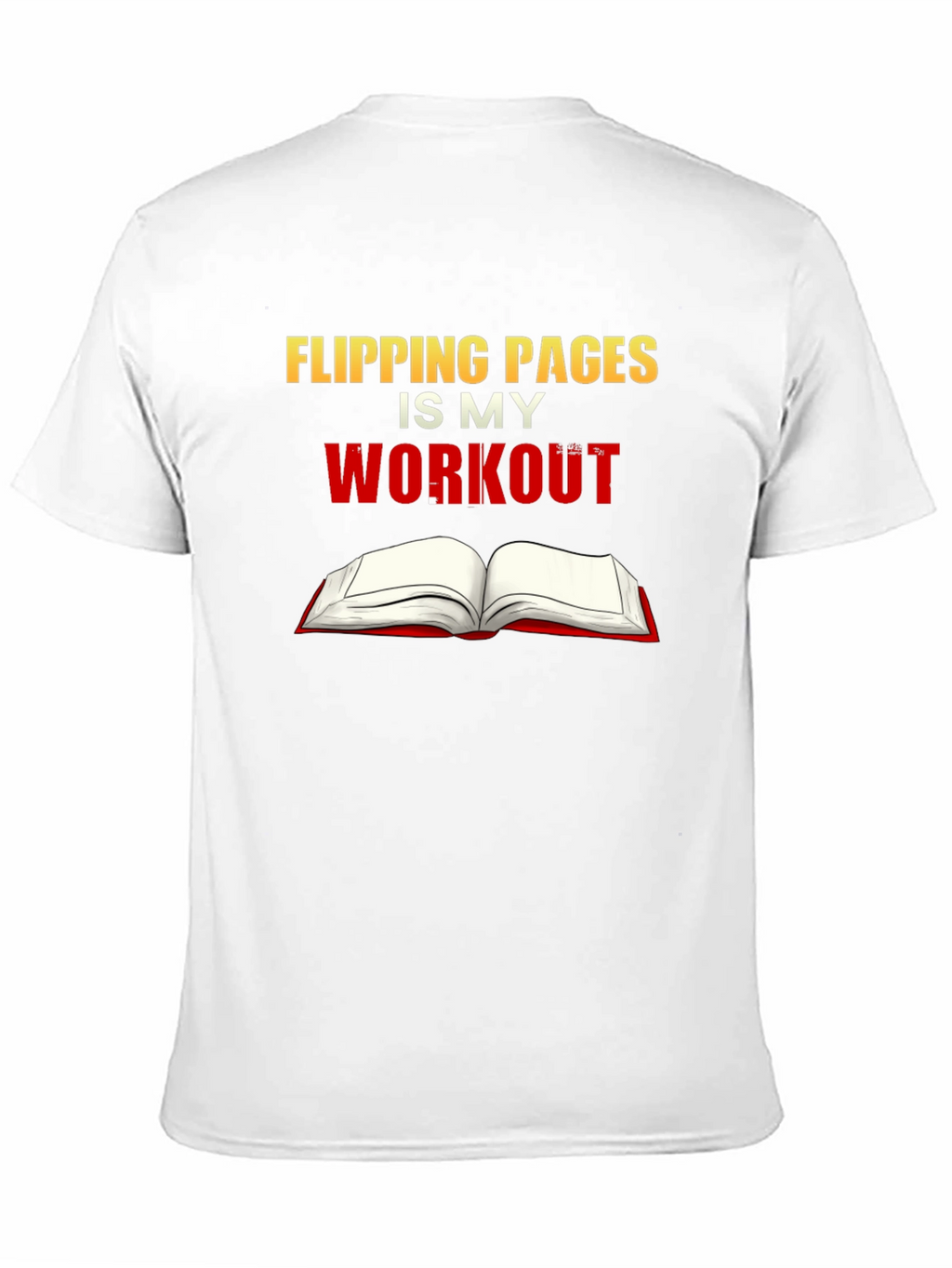 Flipping Pages is My Workout Black T-Shirt