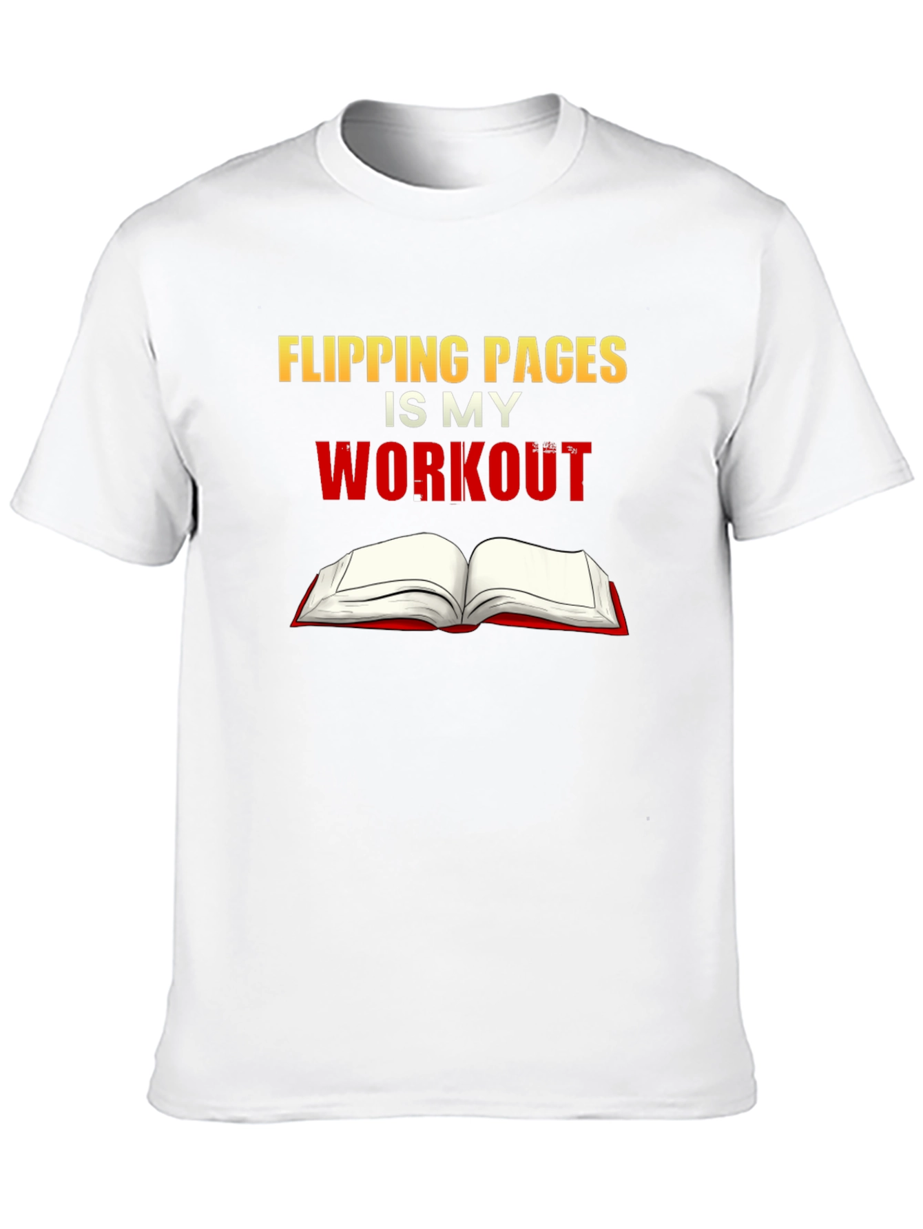 Flipping Pages is My Workout Black T-Shirt