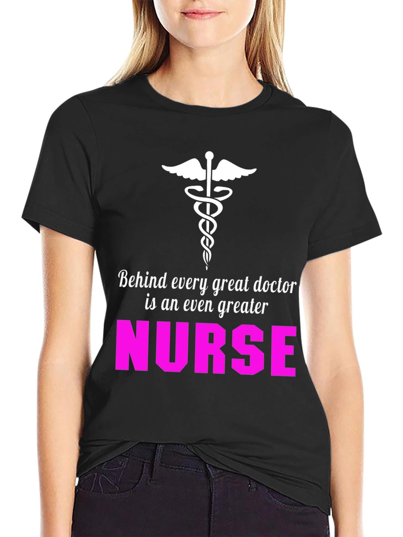 Nurse Appreciation T-Shirt - Great Doctor Greater Nurse