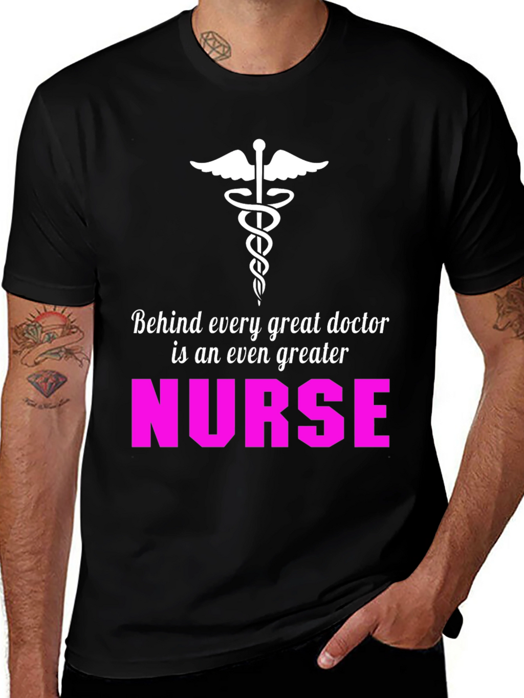 Nurse Appreciation T-Shirt - Great Doctor Greater Nurse