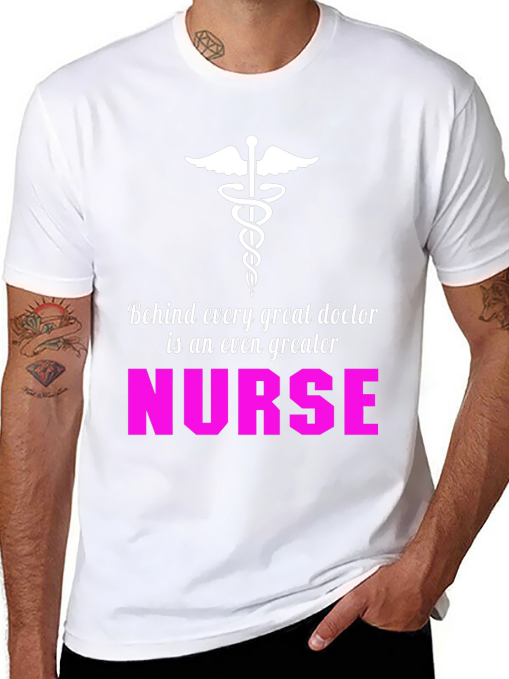 Nurse Appreciation T-Shirt - Great Doctor Greater Nurse