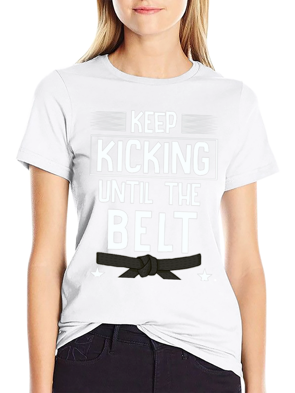 Keep Kicking T-Shirt - Martial Arts Motivation