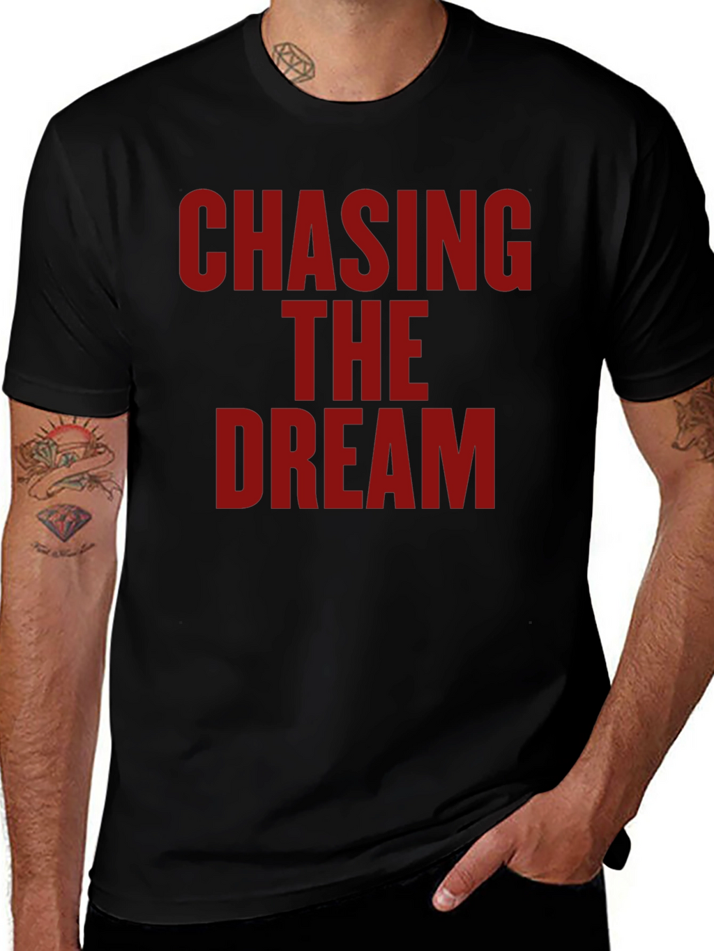 Chasing the Dream Graphic T-Shirt - Bold Statement Tee