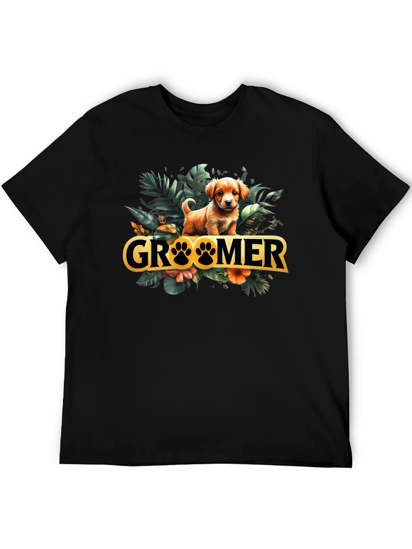 Cute Puppy Groomer Graphic Tee - Stylish Dog Lover Shirt