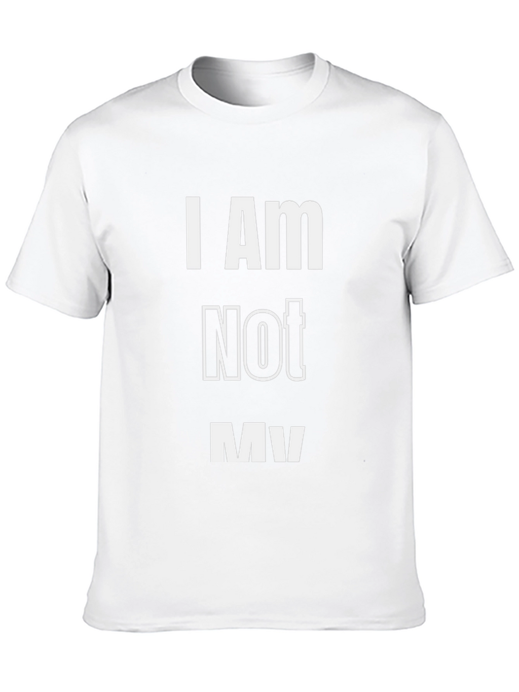 I AM Not MV Mens Black T-Shirt