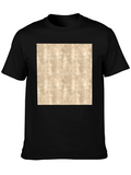Mens Black T-Shirt with Sparkle Pattern