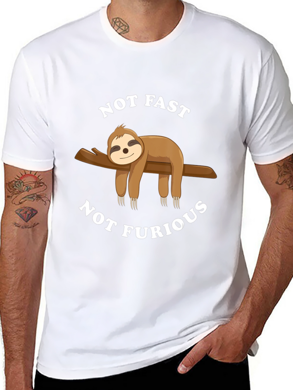 Not Fast Not Furious Sloth T-Shirt