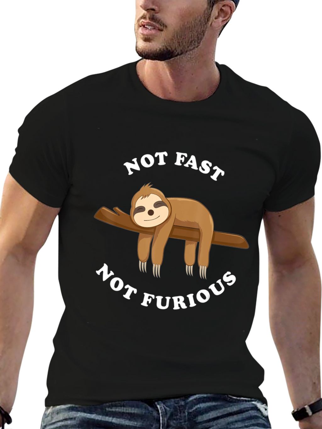 Not Fast Not Furious Sloth T-Shirt