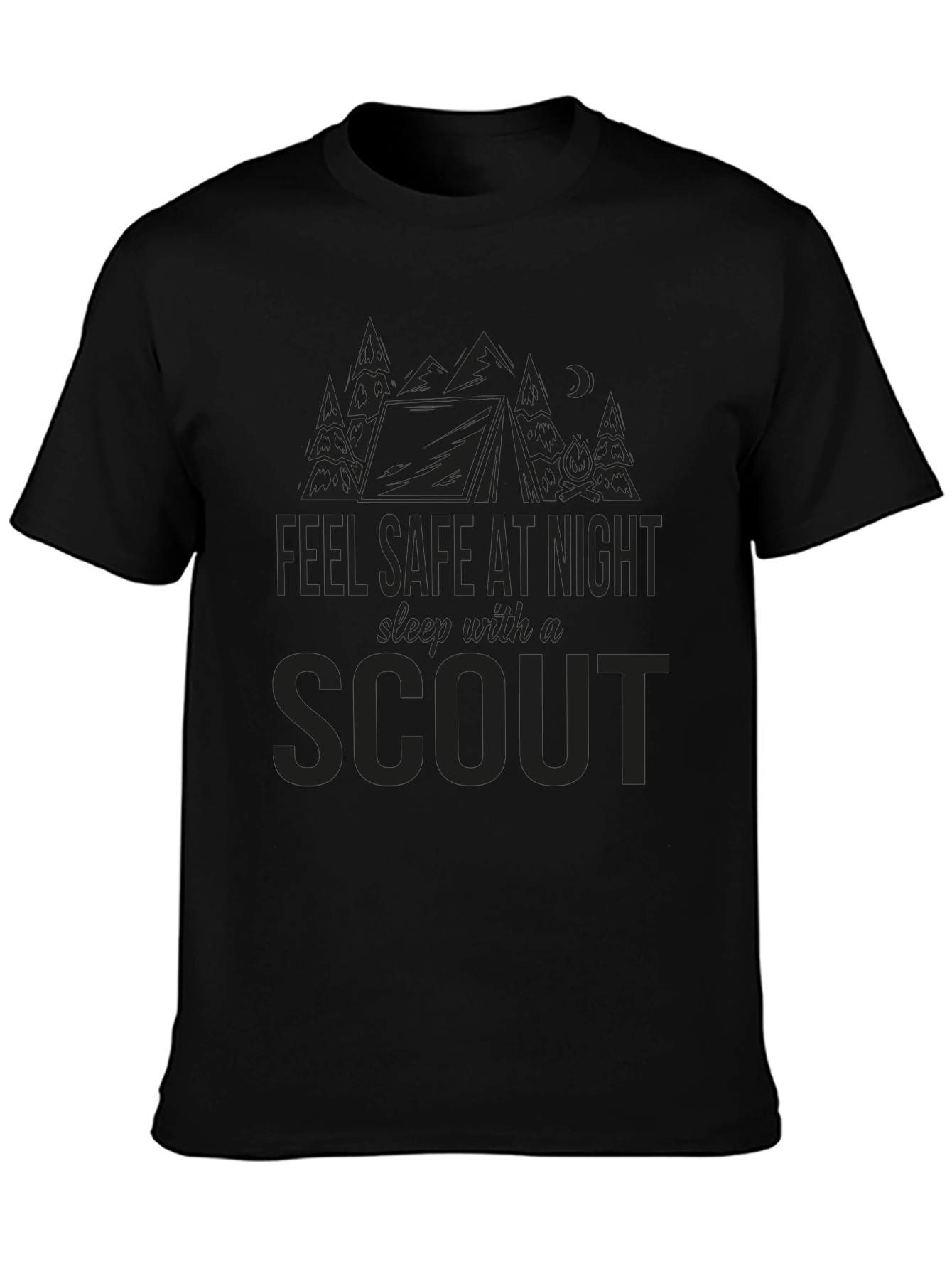 Feel Safe at Night Scout T-Shirt - Black
