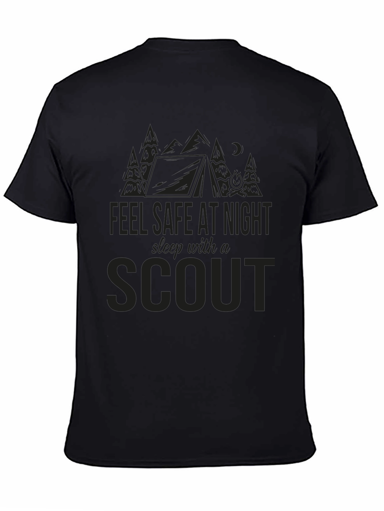 Feel Safe at Night Scout T-Shirt - Black