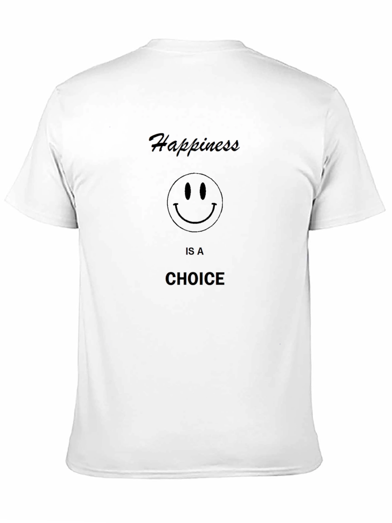 Happiness Choice Black T-Shirt