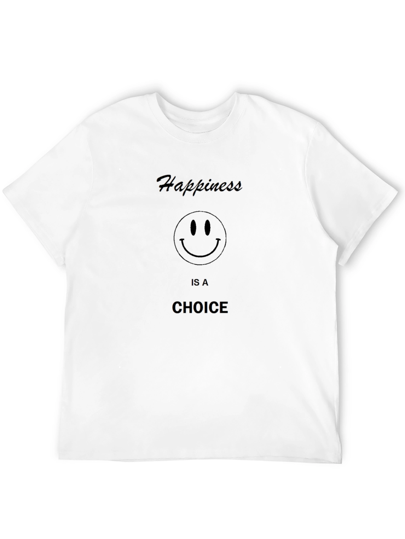 Happiness Choice Black T-Shirt