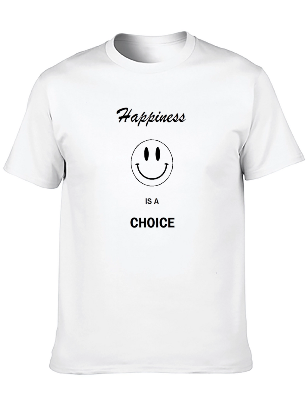 Happiness Choice Black T-Shirt