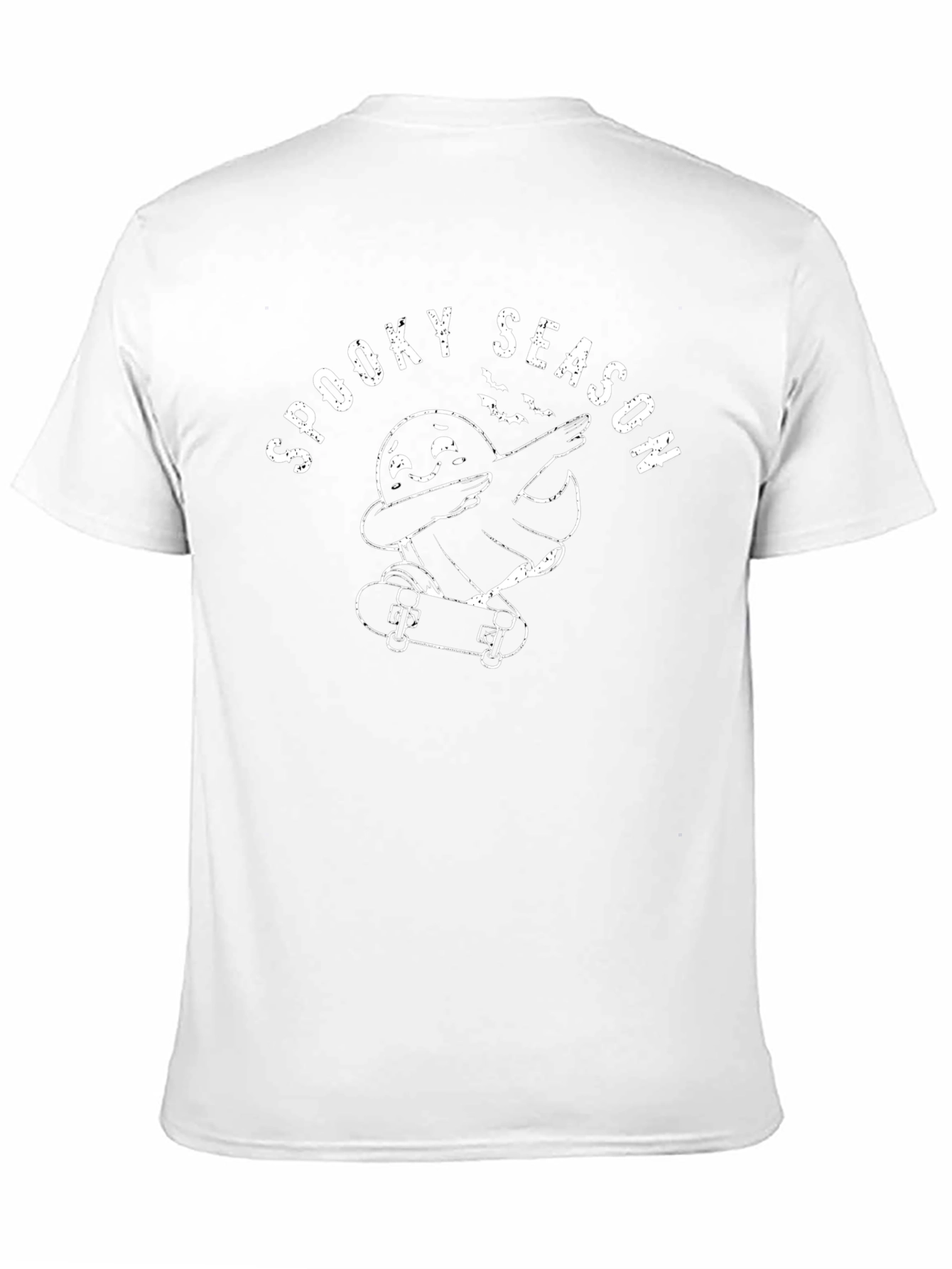 Spooky Season Ghost Skateboarder T-Shirt